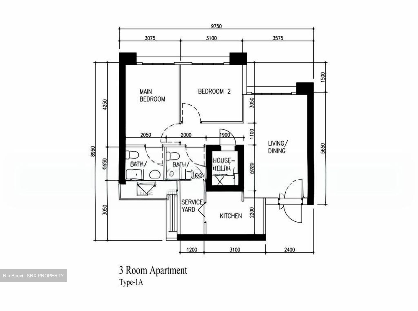 Blk 95A City Vue @henderson (Bukit Merah), HDB 3 Rooms #553490971